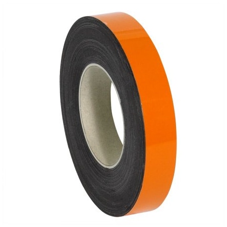 Bsc Preferred 1'' x 100' - Orange Warehouse Labels - Magnetic Roll LH154